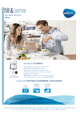 Brita FILL&SERVE MIND gris pastel Carafe filtrante Product fiche