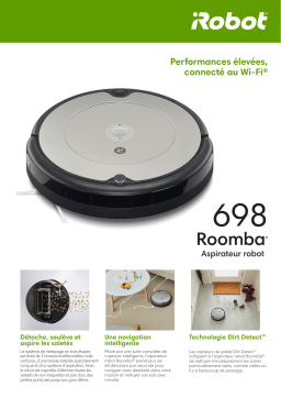 Irobot ROOMBA 698 Aspirateur robot Product fiche