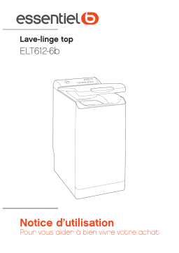 Essentielb ELT612-6b Lave linge top Owner's Manual