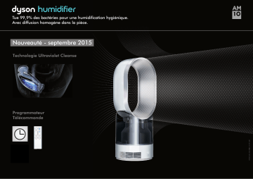 Product information | Dyson AM10 WHITE/SILVER Ventilateur humidificateur Product fiche | Fixfr