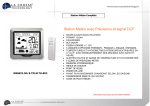 La Crosse WS6823 Argent Station m&eacute;t&eacute;o Product fiche