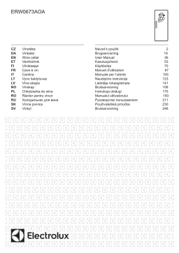 Electrolux ERW0673AOA Cave à vin encastrable Manuel du propriétaire