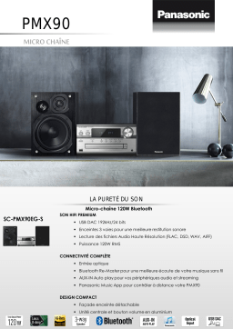 Panasonic SC-PMX90EG-S Chaîne HiFi Product fiche