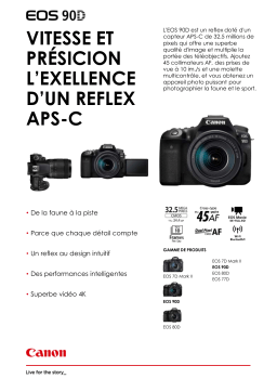 Canon EOS 90D Nu Appareil photo Reflex Product fiche