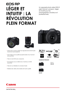 Canon EOS RP boitier nu Appareil photo Hybride Product fiche