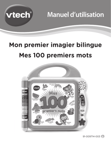 Manuel du propriétaire | Vtech Mon premier imagier bilingue Imagier Owner's Manual | Fixfr