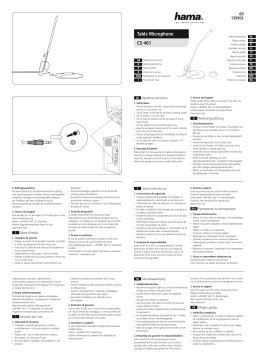 Hama CS-461 Noir Micro Manuel du propriétaire