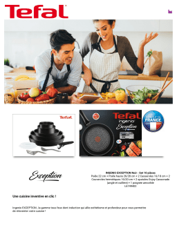 Tefal Ingenio Exception 10pcs Batterie de cuisine Product fiche