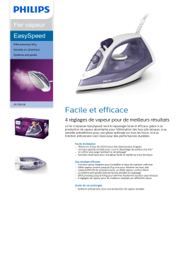 Philips GC1752/30 EasySpeed Fer à repasser Product fiche