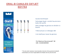 Oral-B ED 17-4 Oxyjet Canule Product fiche