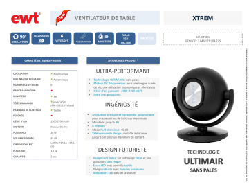 Product information | EWT XTREM ULTIM'AIR Ventilateur Product fiche | Fixfr