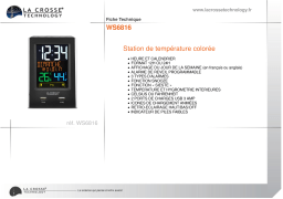 La Crosse WS6816 noir Station météo Product fiche