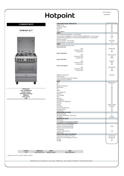 Hotpoint H6TMH2AF(X)IT Cuisinière mixte Product fiche