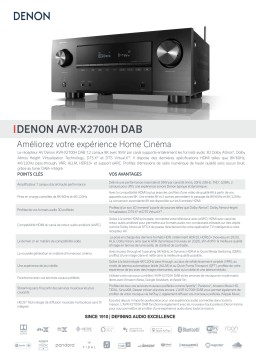 Denon AVR-X2700HDAB Ampli Home Cinema Product fiche