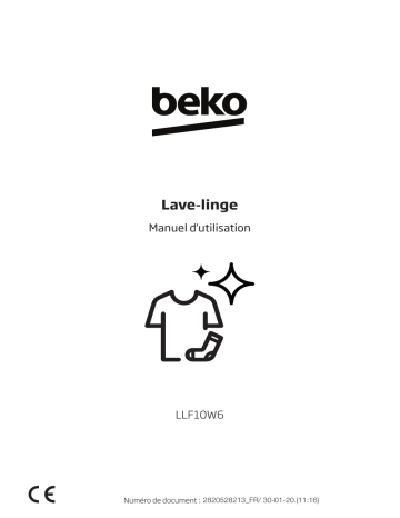 Manuel du propriétaire | Beko LLF10W6 Lave linge hublot Owner's Manual | Fixfr