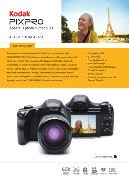 Kodak PixPro AZ651 noir Appareil photo Bridge Product fiche