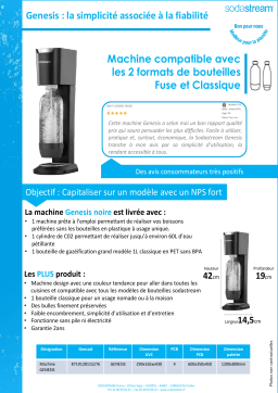 Sodastream GENESIS Machine à soda Owner's Manual