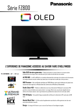 Panasonic TX-55FZ800E TV OLED Product fiche