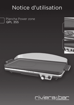 Riviera Et Bar QPL355 Power Zone Plancha électrique Owner's Manual