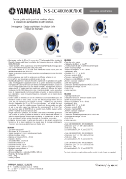 Yamaha NS-IC600 Enceinte encastrable Owner's Manual