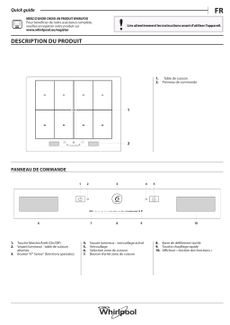 Whirlpool SMP658CNE IXL W COLLECTION Table induction Owner's Manual