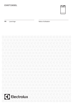 Electrolux EW6T3365EL/ Lave linge top Owner's Manual