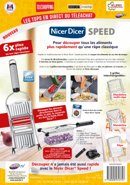 Genius Nicer Dicer Speed Râpe Manuel utilisateur