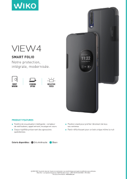 Wiko View 4 Smart gris Etui Product fiche