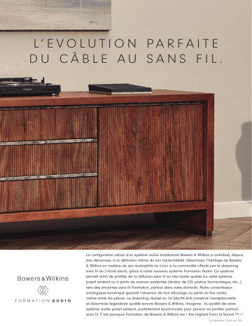 Product information | Bowers And Wilkins Formation Audio Hub Product fiche | Fixfr