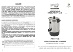 Kitchen Chef Pro 15L ZJ-150 Percolateur Owner's Manual