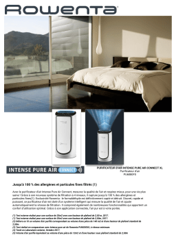 Rowenta INTENSE PURE AIR CONNECT XL PU6080F0 Purificateur d'air Product fiche