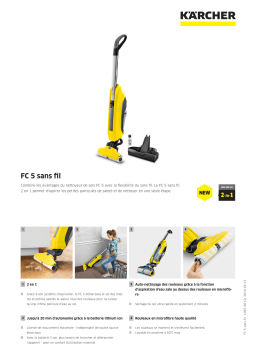 Karcher FC5 sans fil Nettoyeur de sol Product fiche