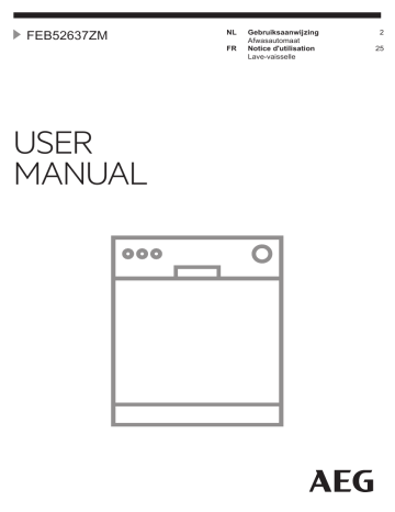 Owner's manual | AEG FEB52637ZM Lave vaisselle tout intégrable Manuel du propriétaire | Fixfr
