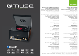 Muse MT-112 Platine vinyle Product fiche