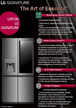 LG SIGNATURE LSR100 INSTAVIEW Réfrigérateur multi portes Product fiche