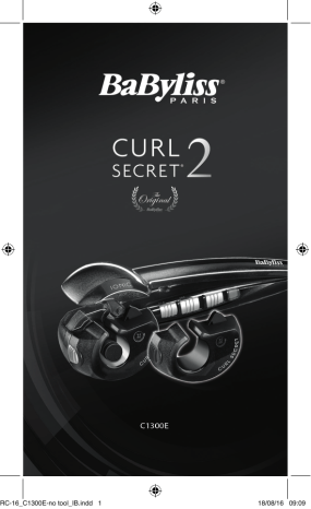 Owner's manual | BaByliss Curl Secret C1300E Fer à boucler Manuel du propriétaire | Fixfr