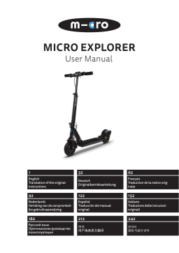 Micro Mobility Micro Explorer Trottinette électrique Manuel du propriétaire