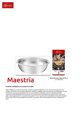 Lagostina MAESTRIA 26cm inox Product fiche