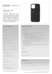 Qdos iPhone 12 mini Touch noir Coque Product fiche