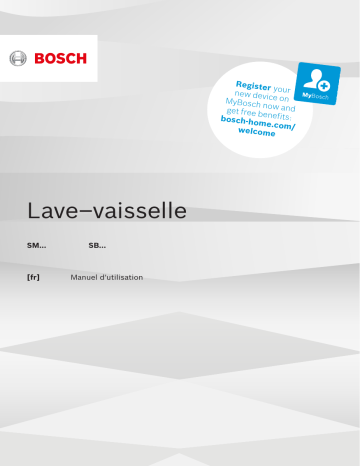 Manuel du propriétaire | Bosch SMI46NB03E SERIE 4 Lave vaisselle tout intégrable Owner's Manual | Fixfr