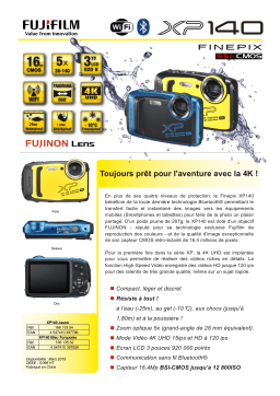 Fujifilm XP140 Jaune Appareil photo Compact Product fiche