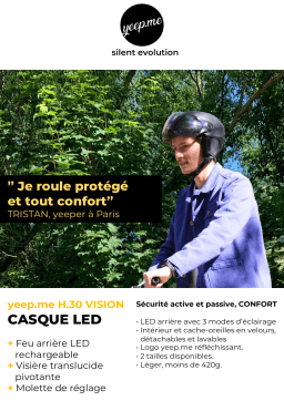 Yeep.Me H.30 Led Vision Gris L/XL Casque Product fiche