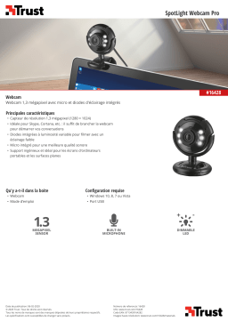 Trust Spotlight Pro Webcam Product fiche