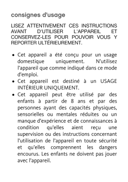 Essentielb EPL 2 Delicia réversible Plancha électrique Owner's Manual