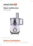 Essentielb ERBT 2 Verdura Robot multifonction Owner's Manual