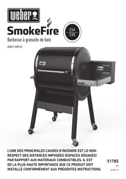 Weber Smokefire EX4 GBS Barbecue à pellet Owner's Manual