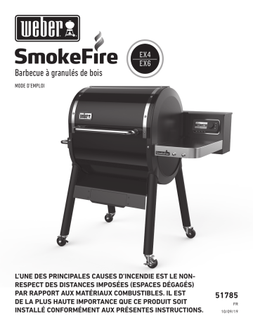 Smokefire EX6 GBS | Manuel du propriétaire | Weber Smokefire EX4 GBS Barbecue à pellet Owner's Manual | Fixfr