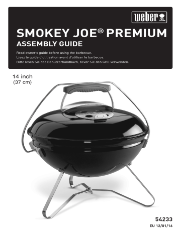 Manuel du propriétaire | Weber SMOKEY PREMIUM JOE 37 cm noir Barbecue charbon Owner's Manual | Fixfr