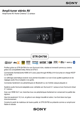Sony STRDH790 Ampli Home Cinema Product fiche