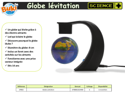 Buki Globe Lévitation Globe terrestre Product fiche